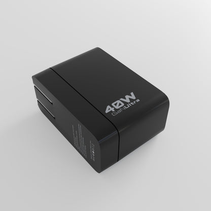 40W USB-C+C AVS Wall Charger w/Retractable Cable