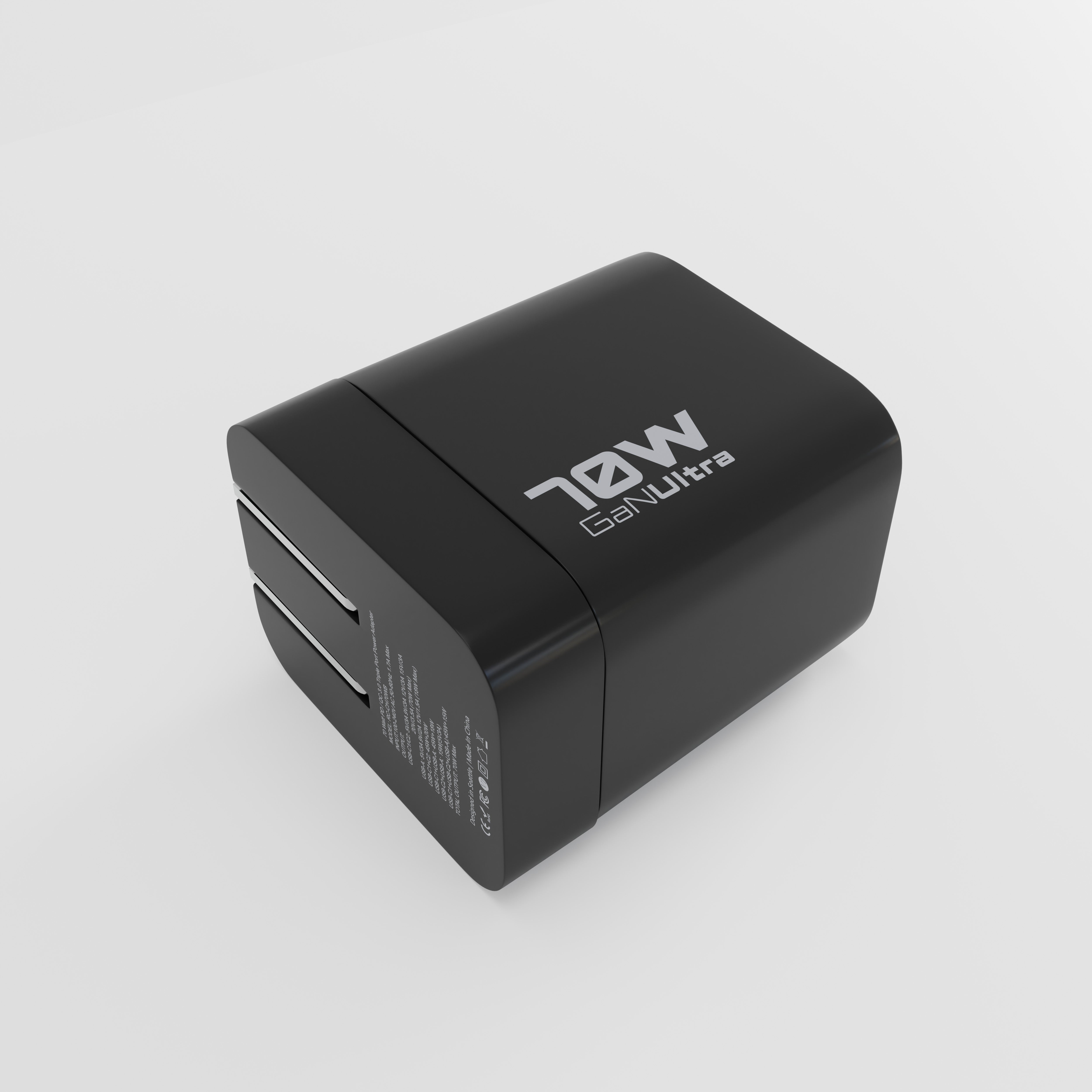 70W Universal Travel Charger w/Retractable Cable