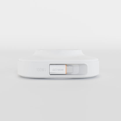 100W Qi 15W Power Station + Universal Watch Charger w/Dual Retractable Cables