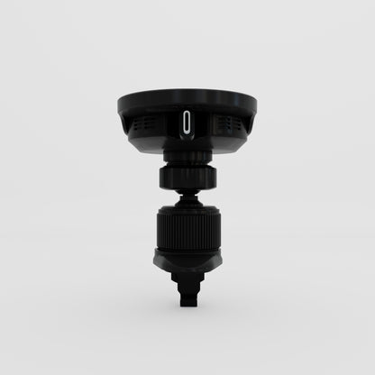 Magnetic Wireless Car Charger w/Retractable Cable