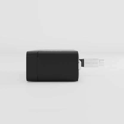 70W USB-C+C+A AVS Wall Charger w/Retractable Cable