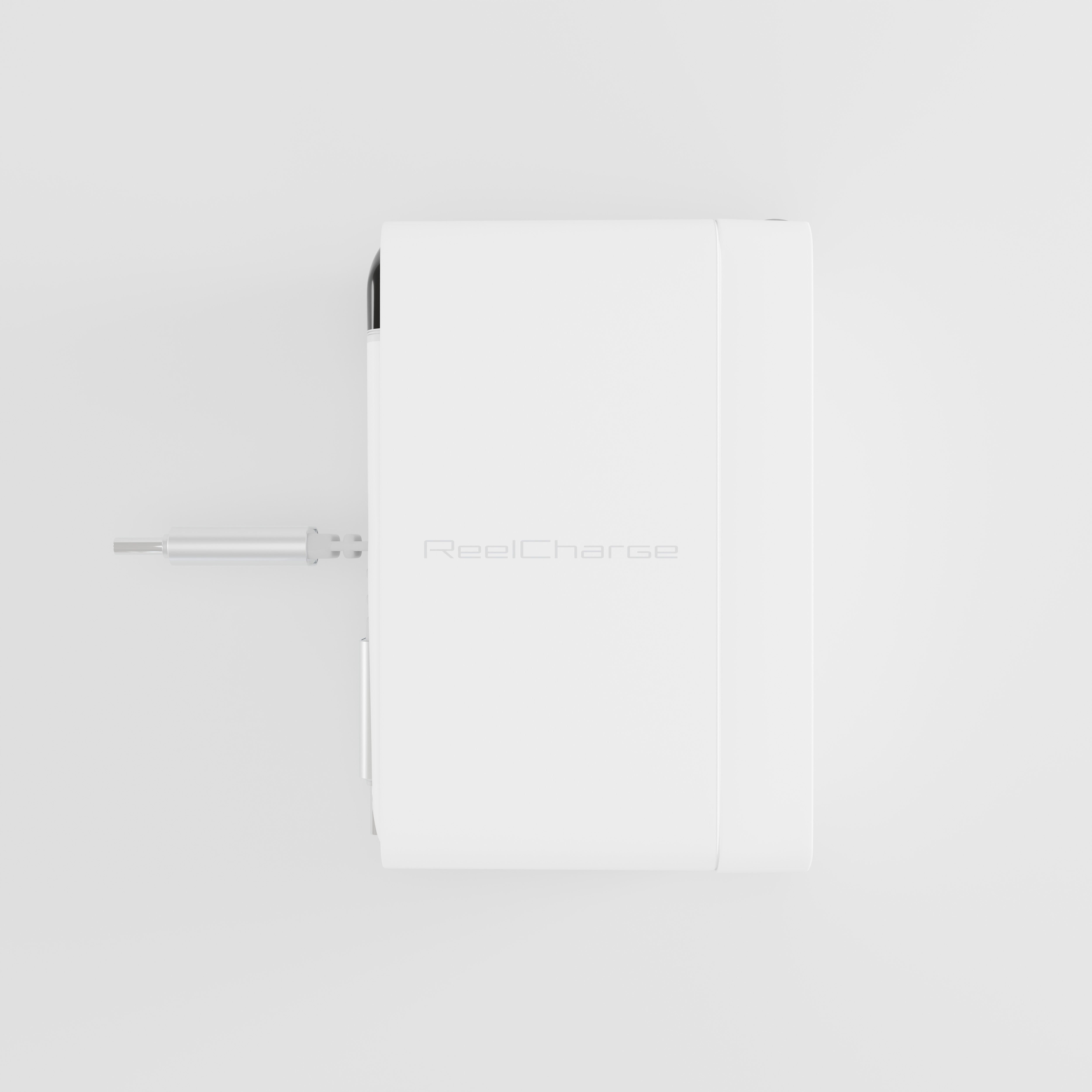 70W USB-C+C+A AVS Wall Charger w/Retractable Cable