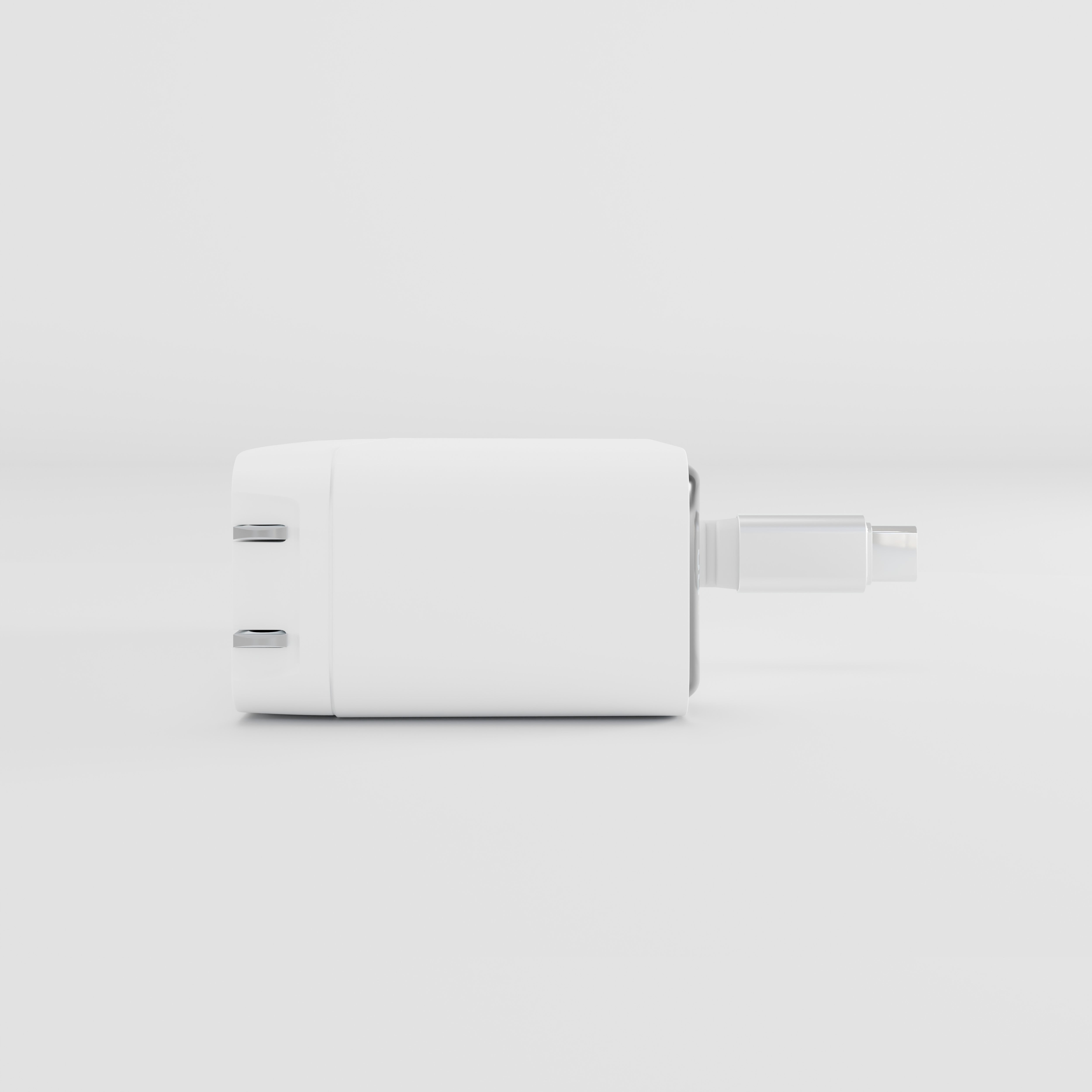 70W USB-C+C+A AVS Wall Charger w/Retractable Cable