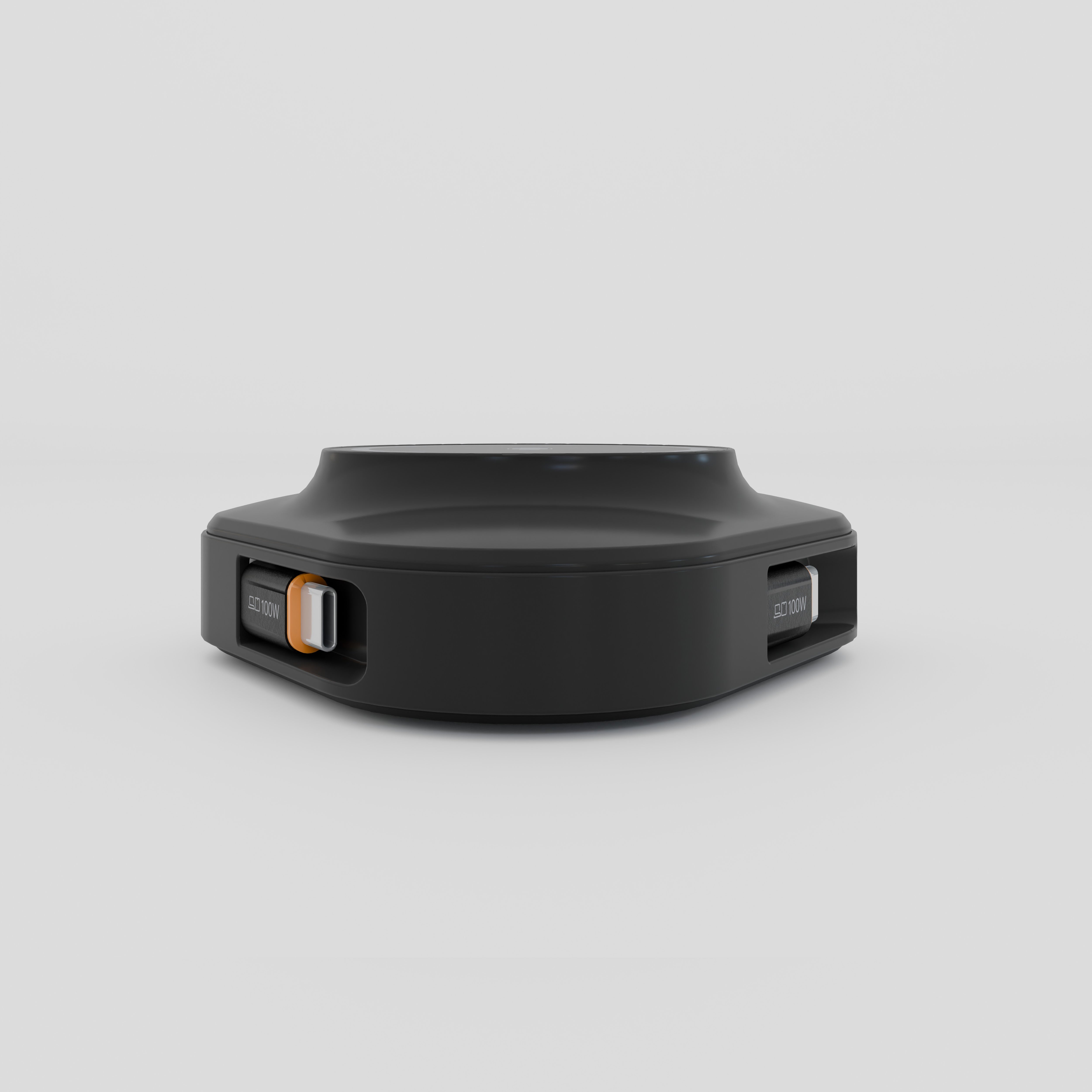 100W Qi2 25W Power Station w/Dual Retractable Cables