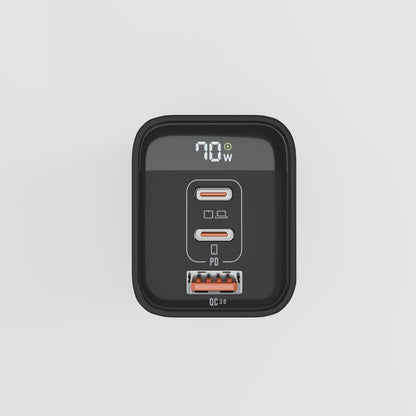 70W Universal Travel Charger w/Retractable Cable