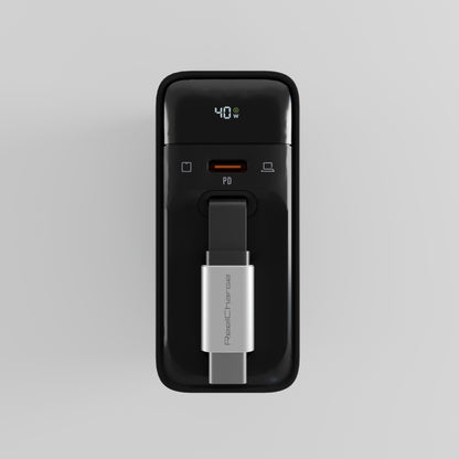 40W USB-C+C AVS Wall Charger w/Retractable Cable