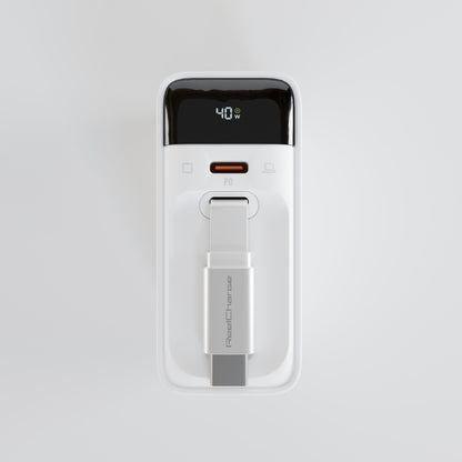 40W USB-C+C AVS Wall Charger w/Retractable Cable