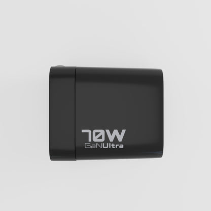 70W Universal Travel Charger w/Retractable Cable